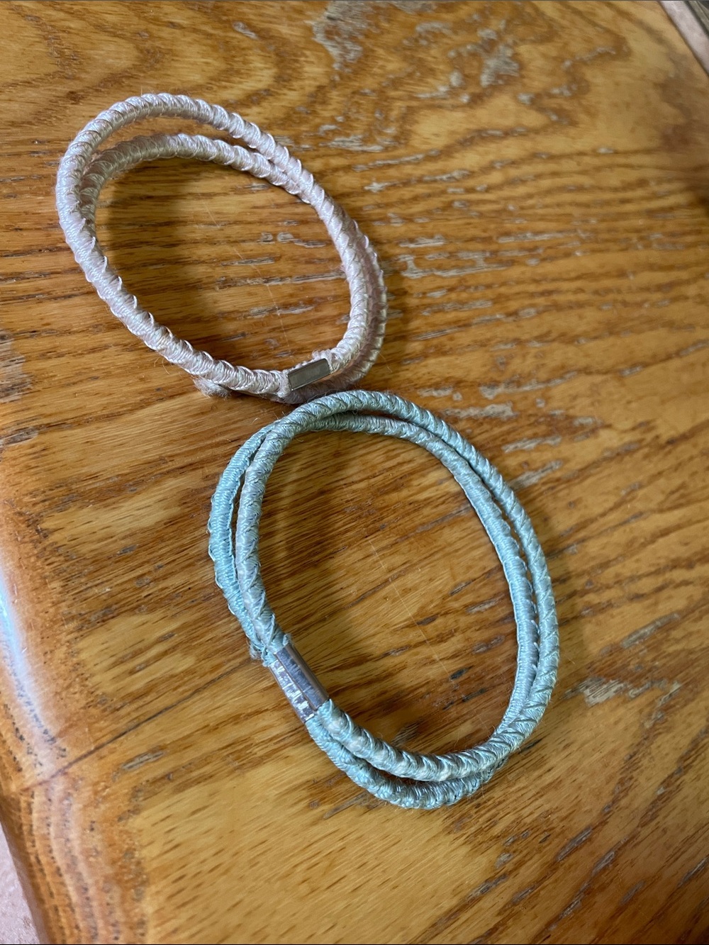 Set of 2 Vintage Braided Elastic arm bands